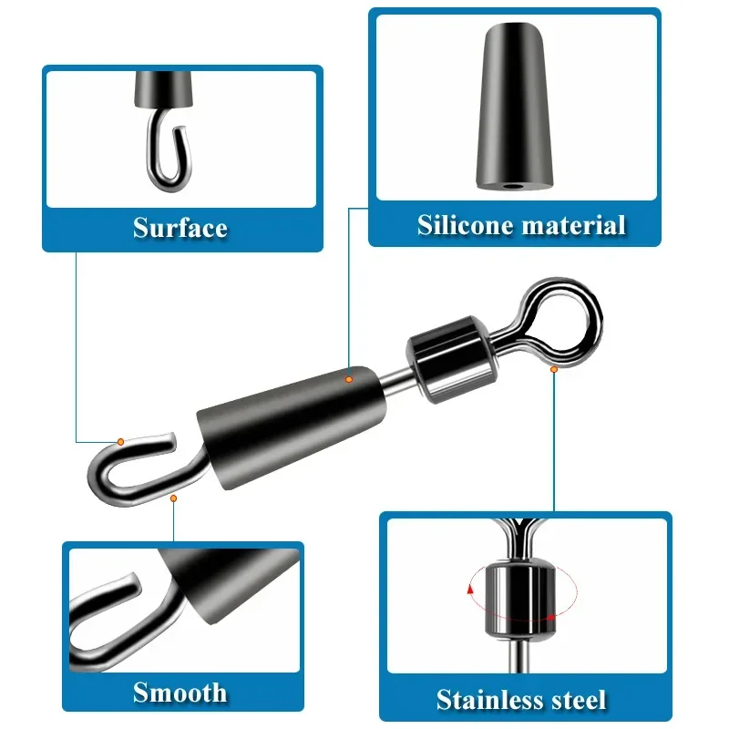30-90pcs Bearing Swivel Fishin - đánh giá và giá Fishing Lure Accessories