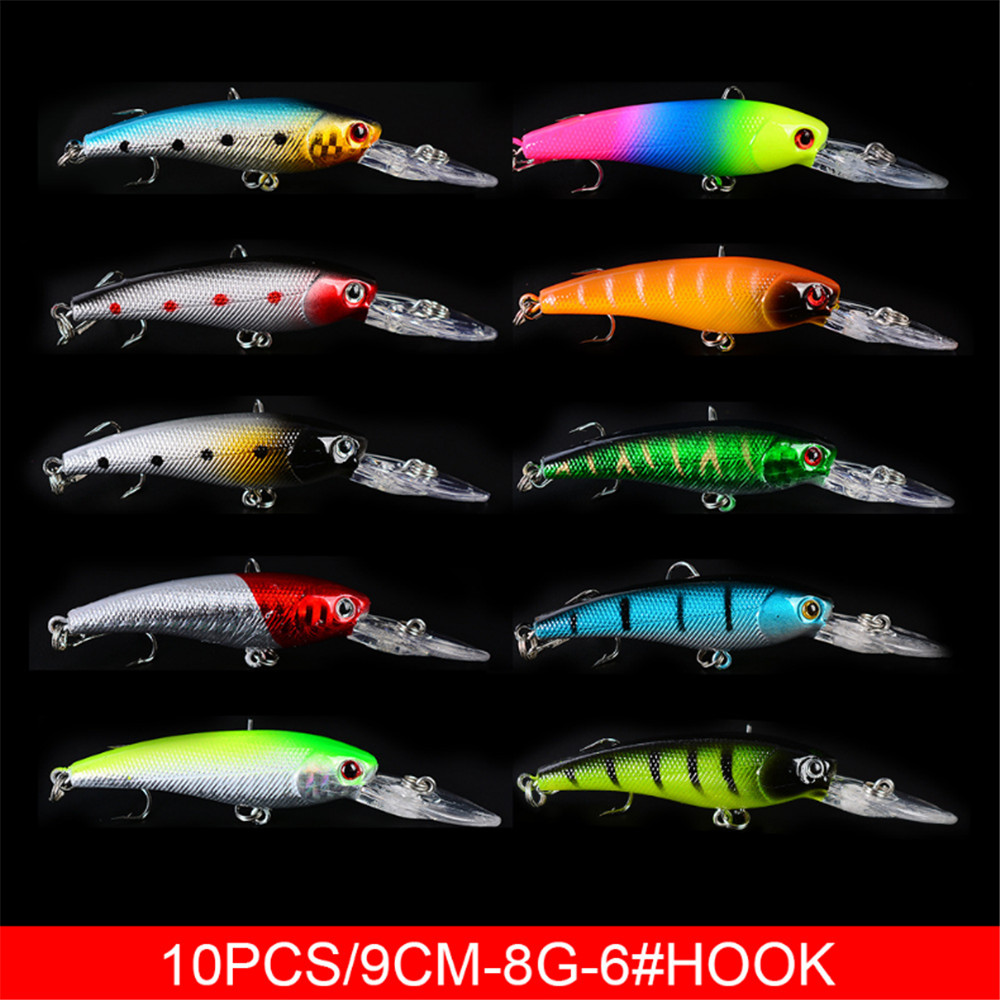 20 Cái/lốc Minnow Mồi Câu Cá B - đánh giá và giá Fishing Lure Crankbait