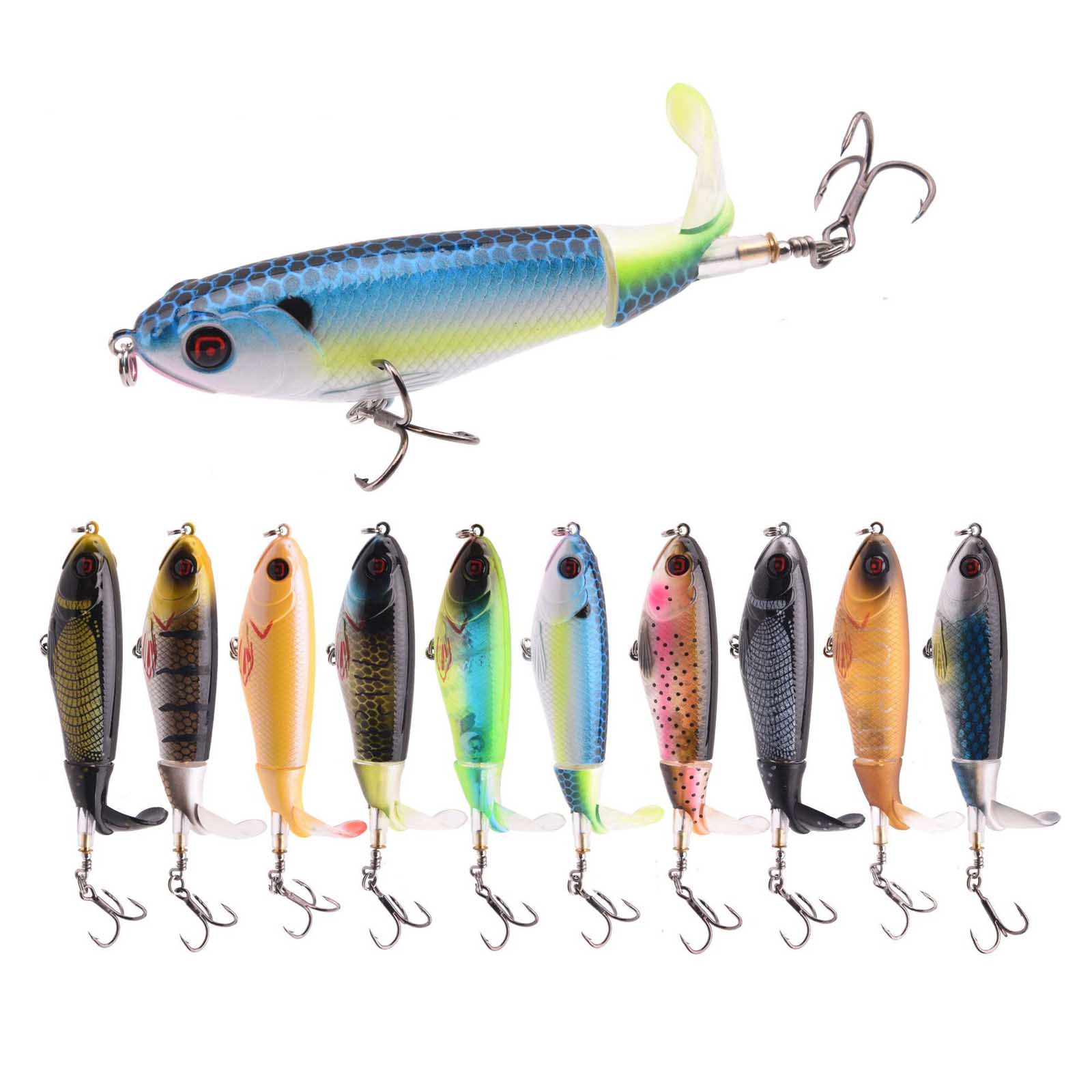 10.5cm/17g Propeller Tractor T - đánh giá và giá Fishing Lure Topwater