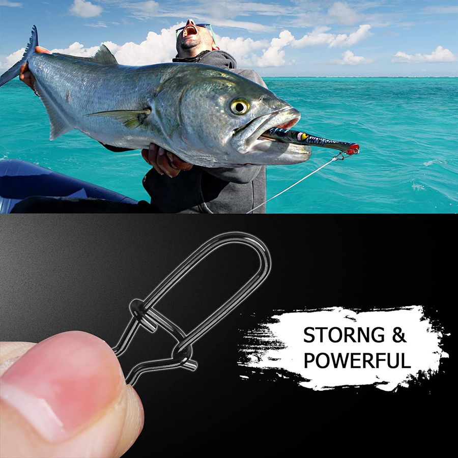 50Pcs Crankbait Snaps Stainles - đánh giá và giá Fishing Lure Crankbait