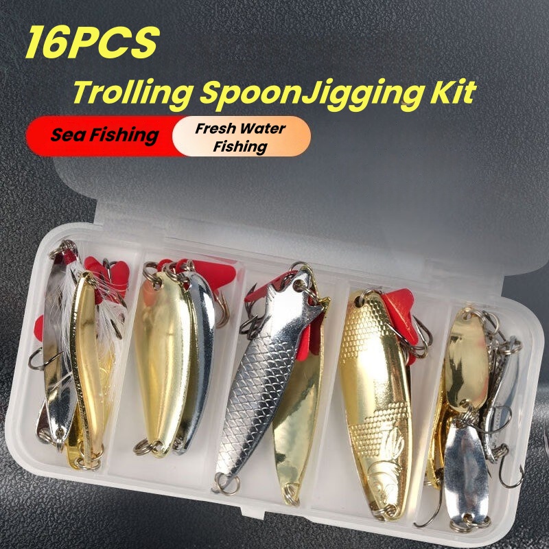 Fishing Lure Kit 16 Pcs Sets T - đánh giá và giá Fishing Lure Spinnerbait