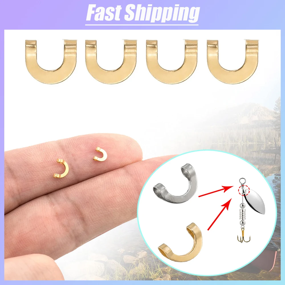 100pcs Fishing U Shaped Fixed  - đánh giá và giá Fishing Lure Spinner